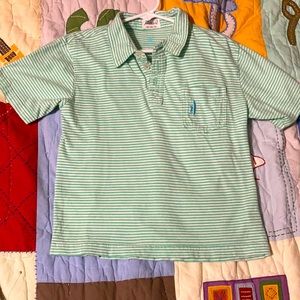 Johnnie-o. Size 6. Green and white stripes Great condition